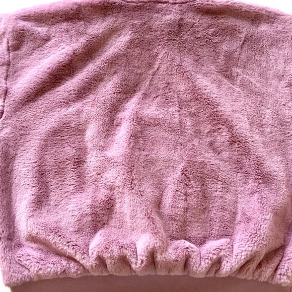 House of Fluff - Recycled Teddy Hoodie - Faux Fur Pullover - Lavender - Men's M - Picture 11 of 15
